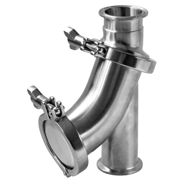 Steel & Obrien 2" Tri-Clamp End Ball Type Check Valve - Ptfe Ball - 316SS 45BYMP-2-316 - main